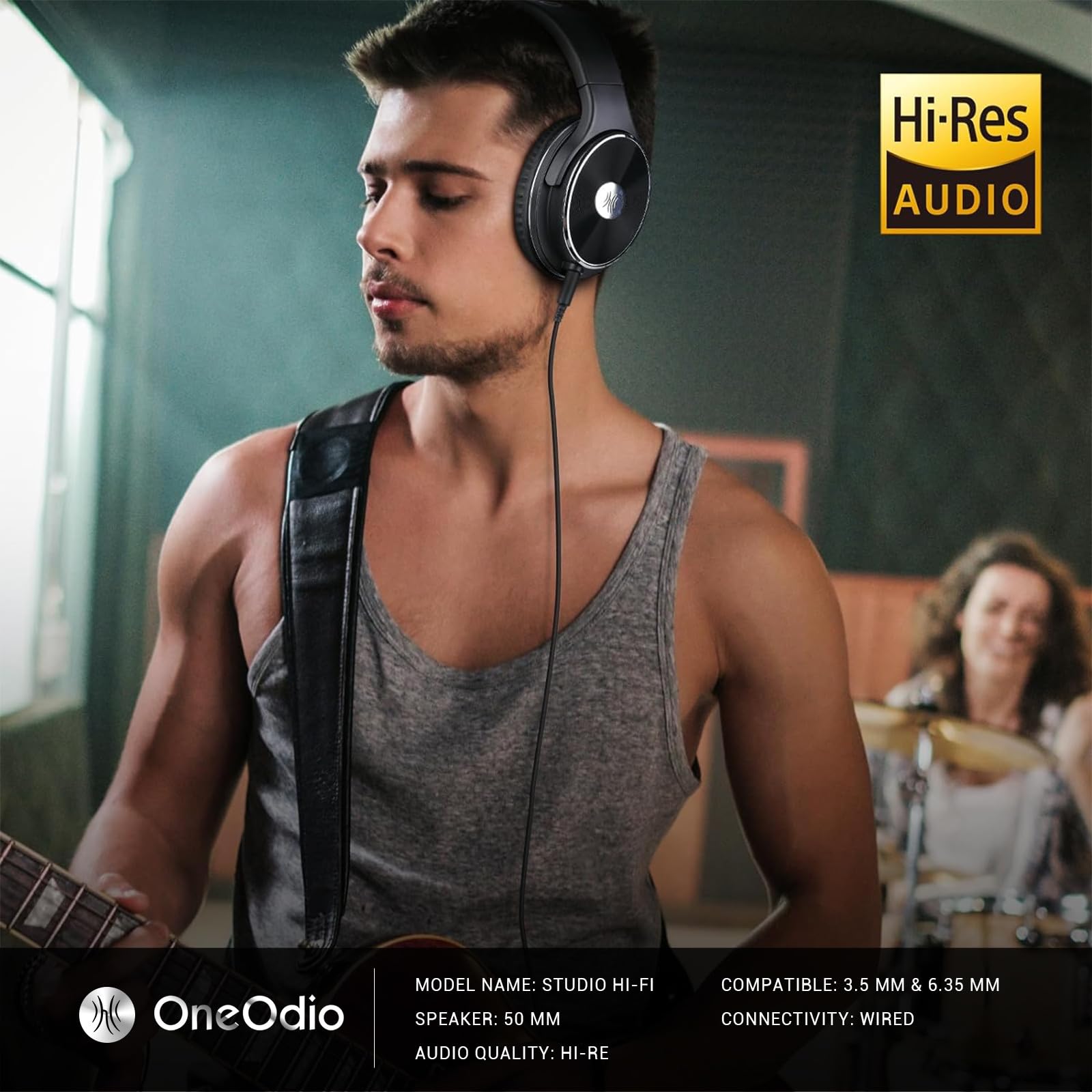 Oneodio Wired Headphones   Over Ear Headphones With Noise Isolation Dual Jack Professional Studio Monitor & Mixing Recording Hea